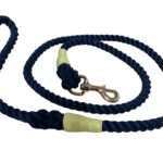 Premium Organic Cotton Dog Lead – Dark Navy