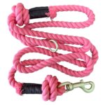 Premium Organic Cotton Dog Lead – Deep Pink