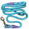 Premium Organic Cotton Dog Lead – Aqua