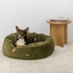 Snooza – Luxe Fur Cuddler in Leaf  Dog Bed