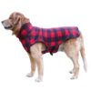 New Product Alert: Classic Black & Red Plaid Fleece Dog Coats