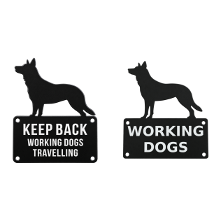 Two Kelpie Cage Plates Square