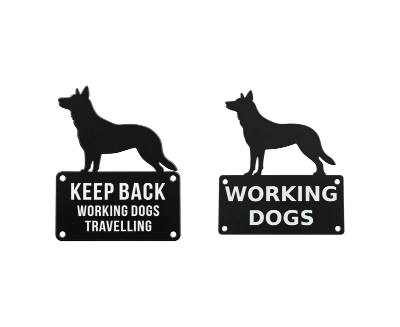 Two Kelpie Cage Plates Square
